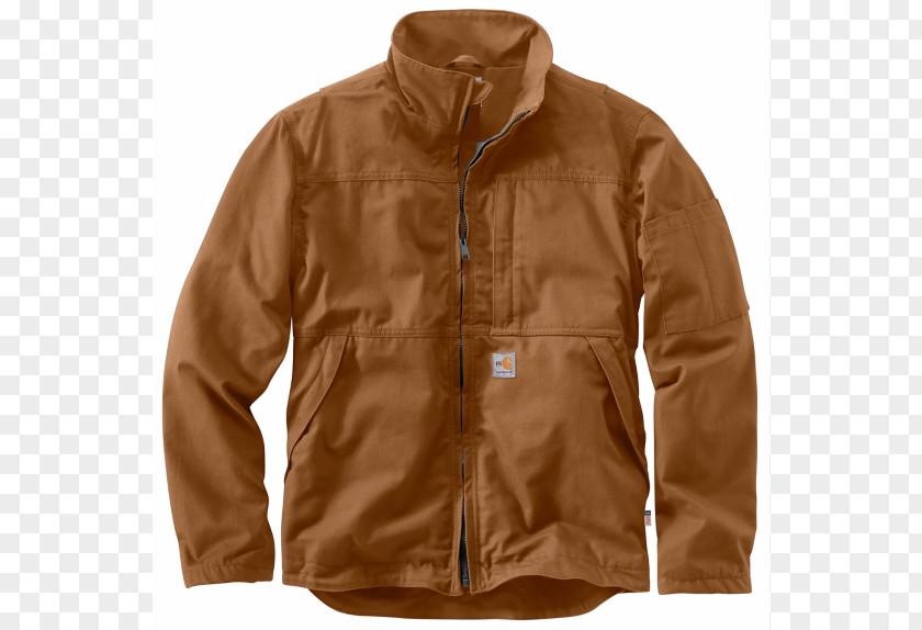 Brown Jacket Carhartt Outerwear Clothing Coat PNG