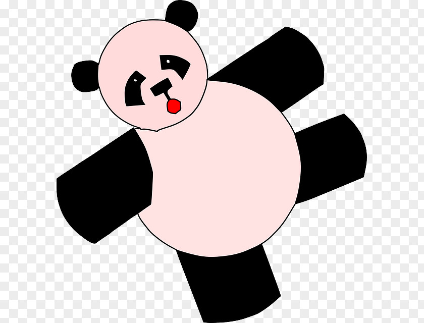 Cartoon Face Giant Panda Bear Clip Art PNG