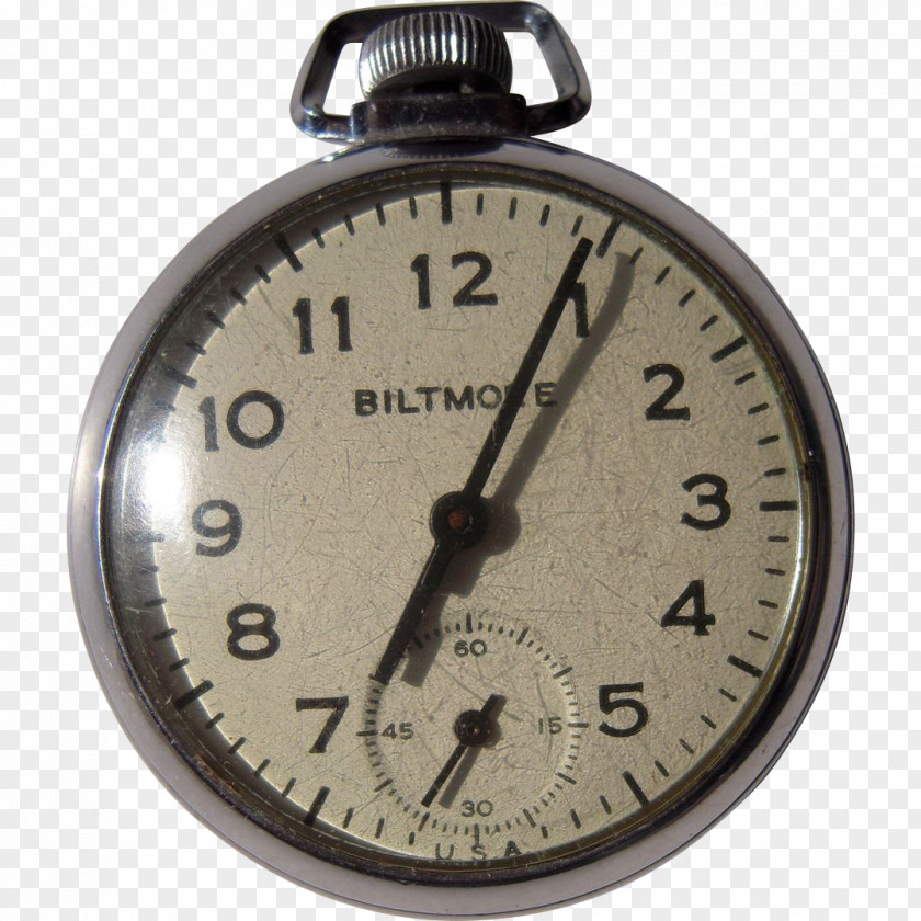 Clock Biltmore Estate Pocket Watch PNG