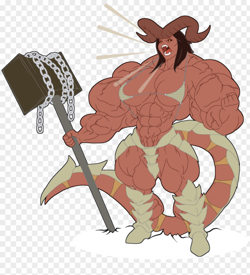 Demon Cartoon Muscle Animal PNG