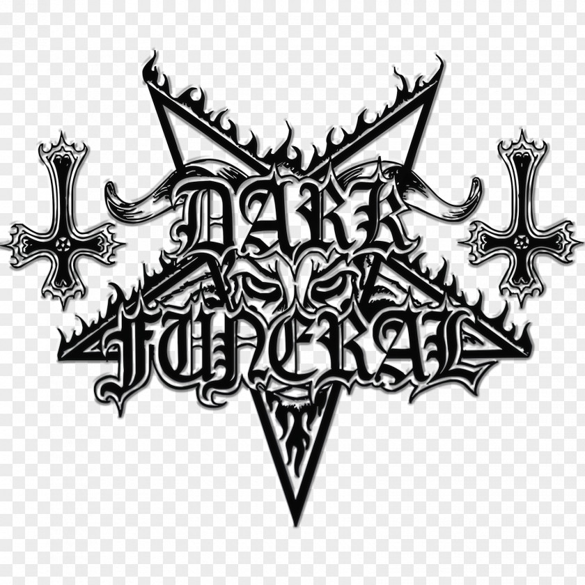 Funeral T-shirt Dark Logo Black Metal Where Shadows Forever Reign PNG