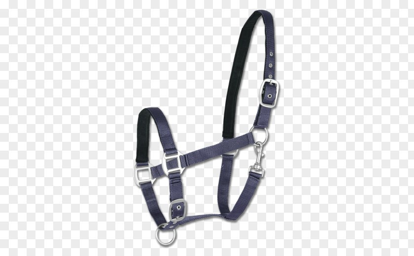 Horse Halter Black Satin Nylon PNG