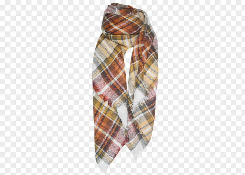 Plaid Print Scarf Tartan Necktie Stole PNG