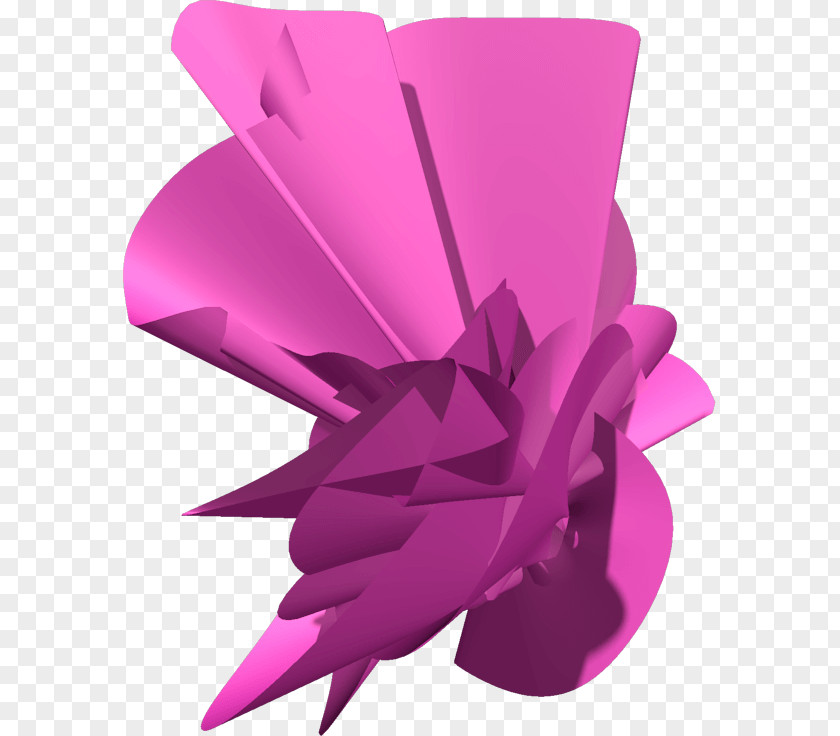 3d Paper Boat Craft Pink M Product Design PNG