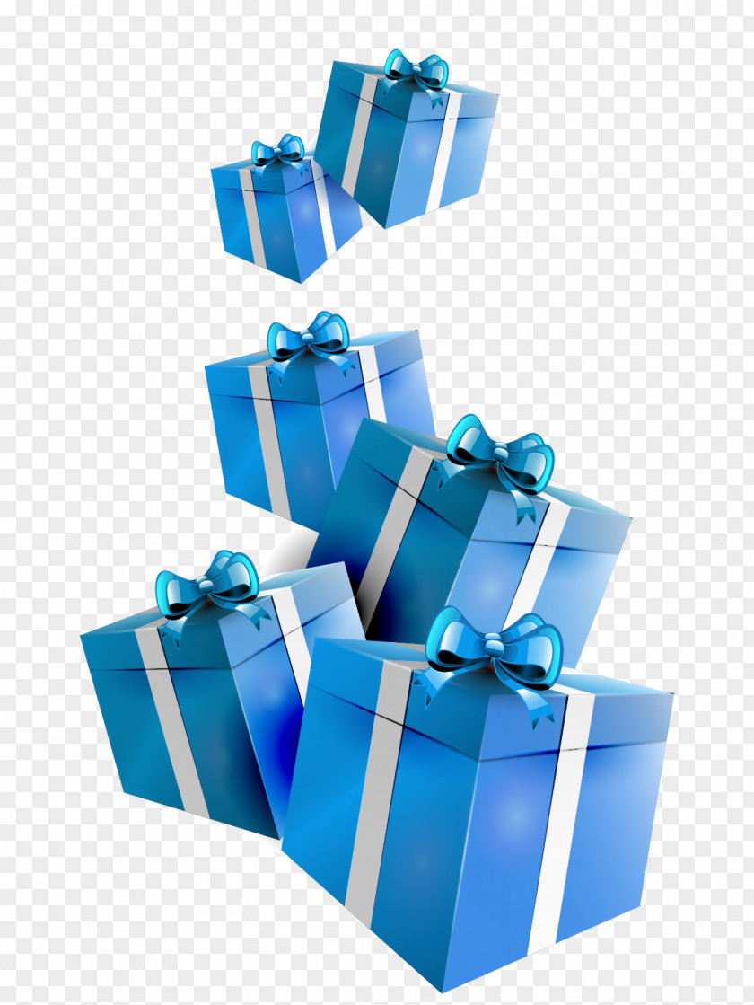 Blue Gift Box PNG