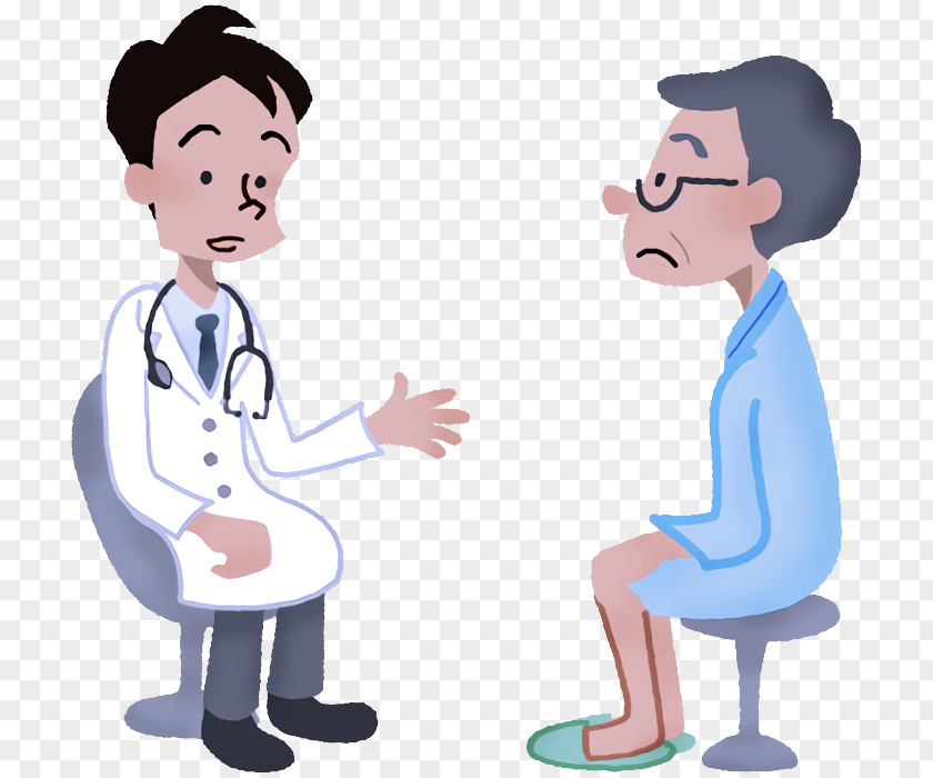 Cartoon Conversation Gesture Sharing Physician PNG