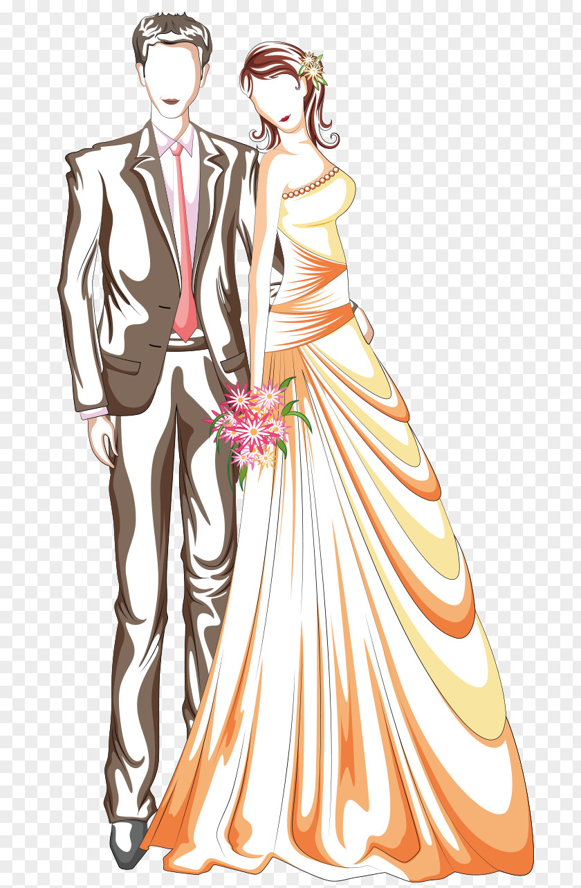 Couples Wedding Invitation Bridegroom Marriage PNG