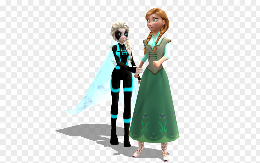 Frozen Elsa Anna YouTube MikuMikuDance Figurine PNG