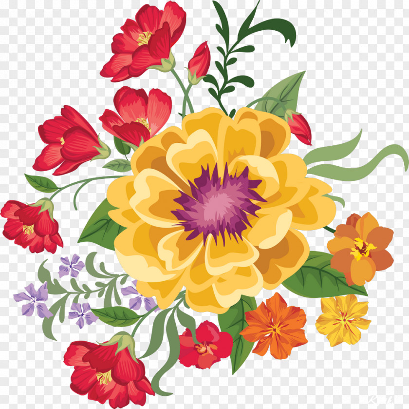 Pretty Flowers Flower Bouquet Clip Art PNG