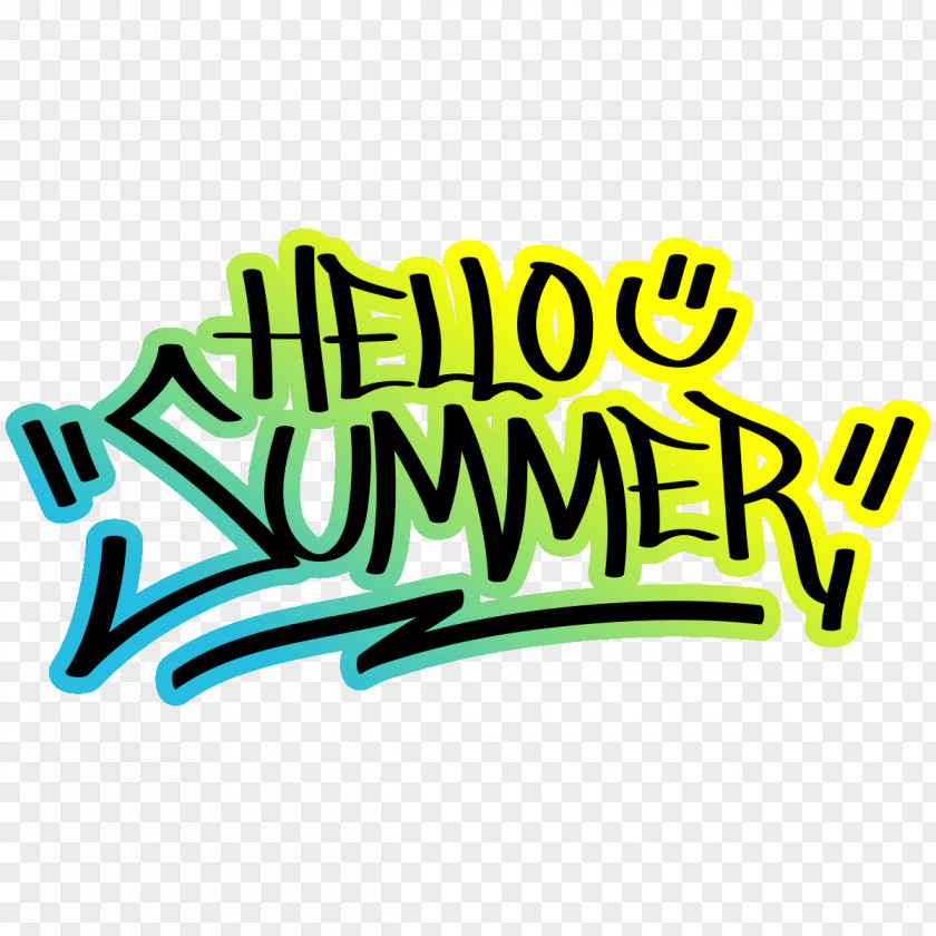Hello Summer Graffiti Sticker The Yellow 