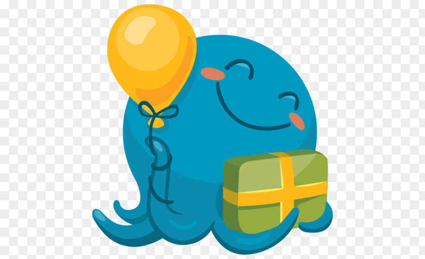 Telegram VKontakte Sticker Octopus Emoji PNG