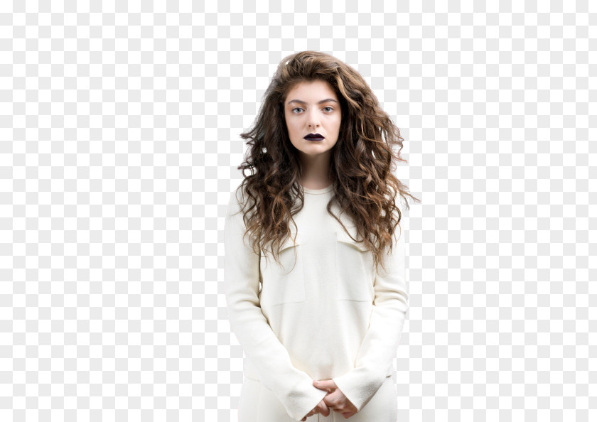 Thorne Lorde Long Hair Desktop Wallpaper Layered Fashion PNG