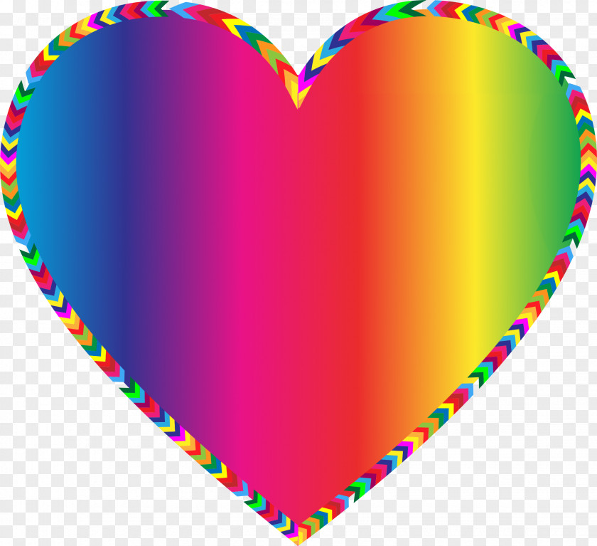 Colored Heart Cliparts Color Clip Art PNG