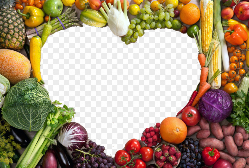 I Love All Kinds Of Vegetables Fruit Healthy Diet Heart Vegetable Food PNG