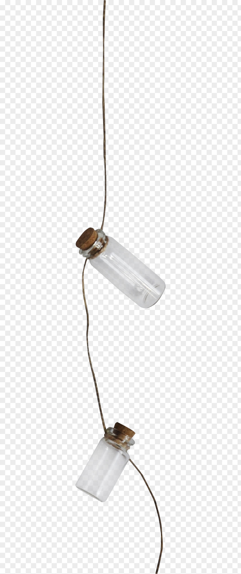 Rope Bottles Light Fixture Angle Electric Ceiling PNG