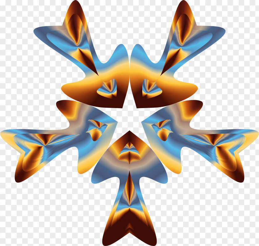 Star Cobalt Blue Symmetry PNG
