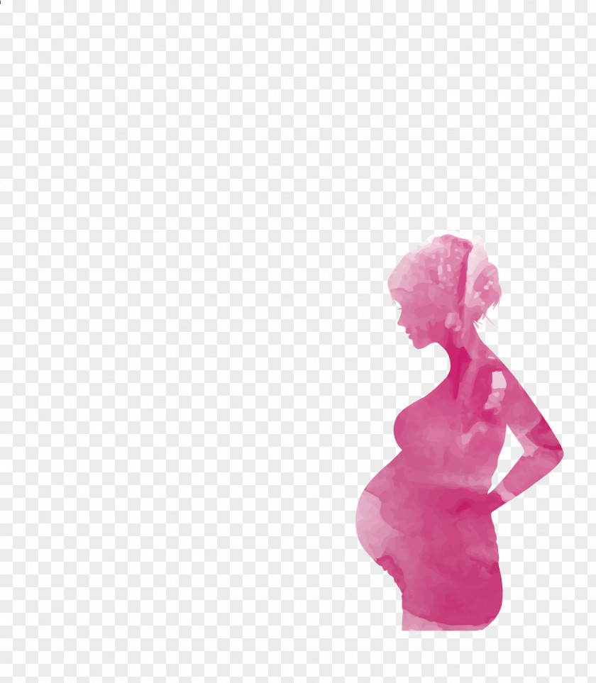 Vector Painted Pregnant Women Mothers Day Pregnancy Woman PNG