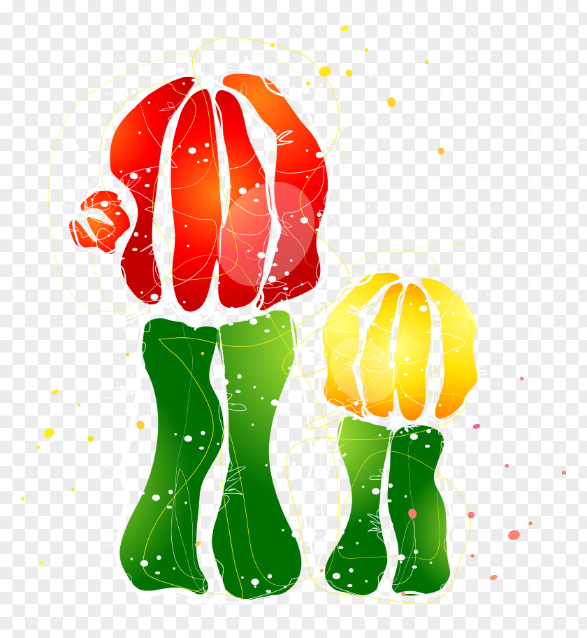 Beautiful Hand-painted Cartoon Cactus Cactaceae PNG