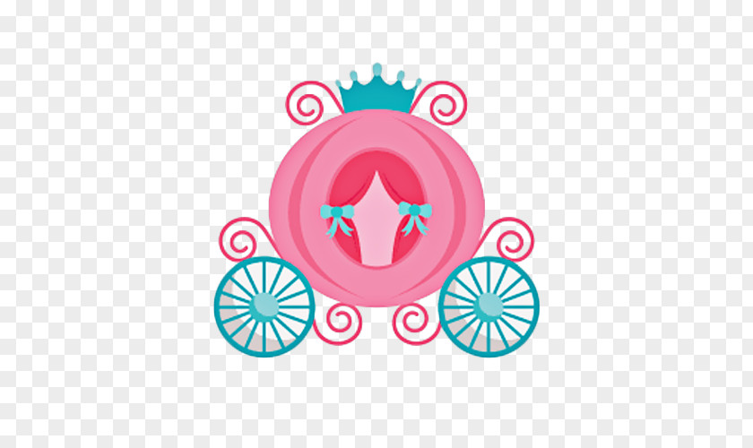 Cartoon Princess Wind Pumpkin Carriage Cinderella Clip Art PNG