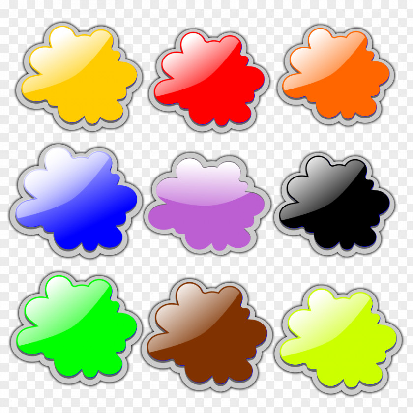 Cloud Color Clip Art PNG