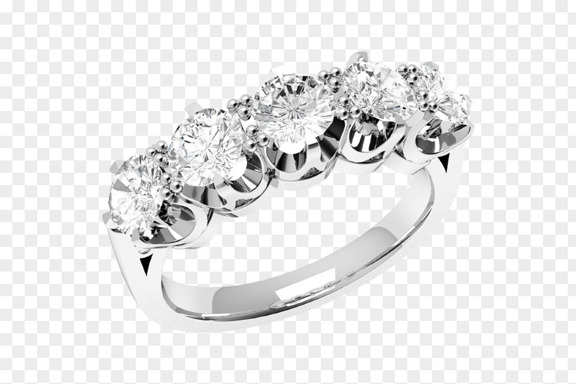 Eternity Diamond Rings Women Ring Moissanite Brilliant Engagement PNG