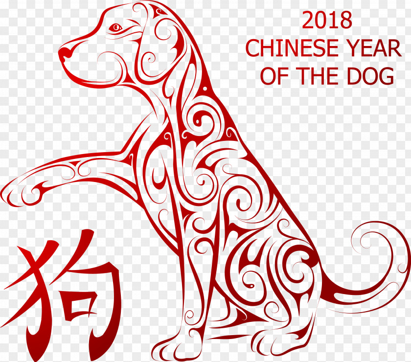 Celebrate Chinese New Year Free Dog Calendar Zodiac PNG