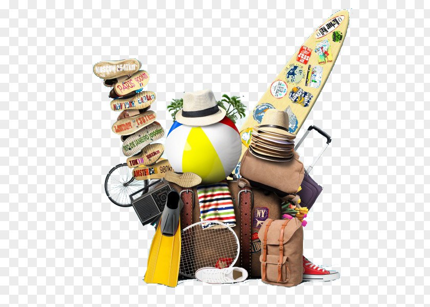 Travel Element Flight Vacation Guidebook Baggage PNG