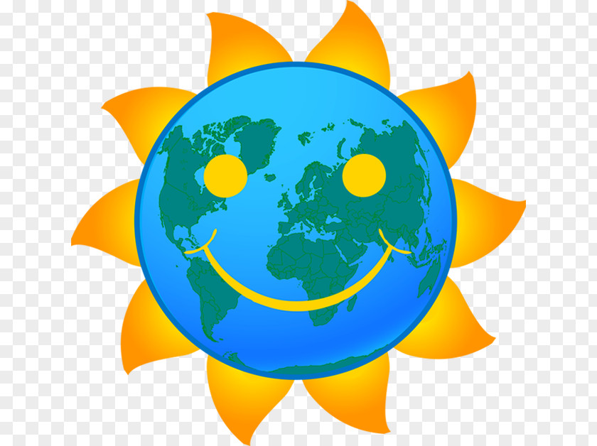 World Earth Day Smiley Clip Art PNG