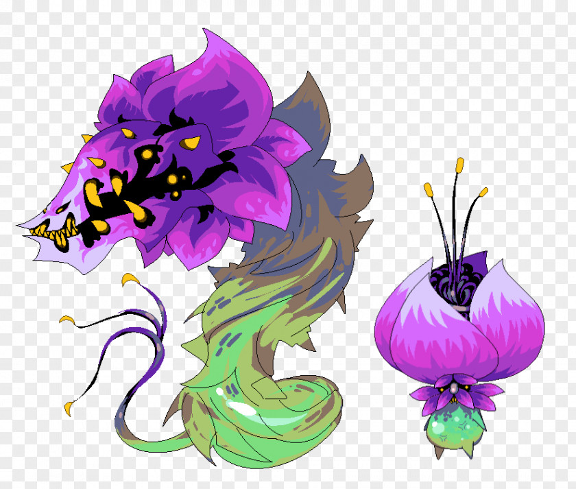 After The Breeding Season Floral Design Purple Clip Art PNG