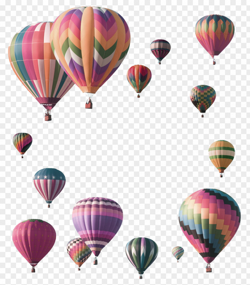 Color Hot Air Balloon Decorative Pattern Stock Photography Royalty-free PNG