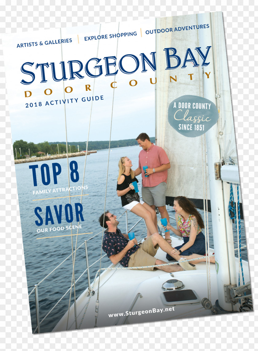 Door Activities Sturgeon Bay Visitor Center Guidebook Brochure Advertising PNG