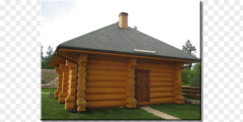 Log Cabin Property Roof Shed PNG
