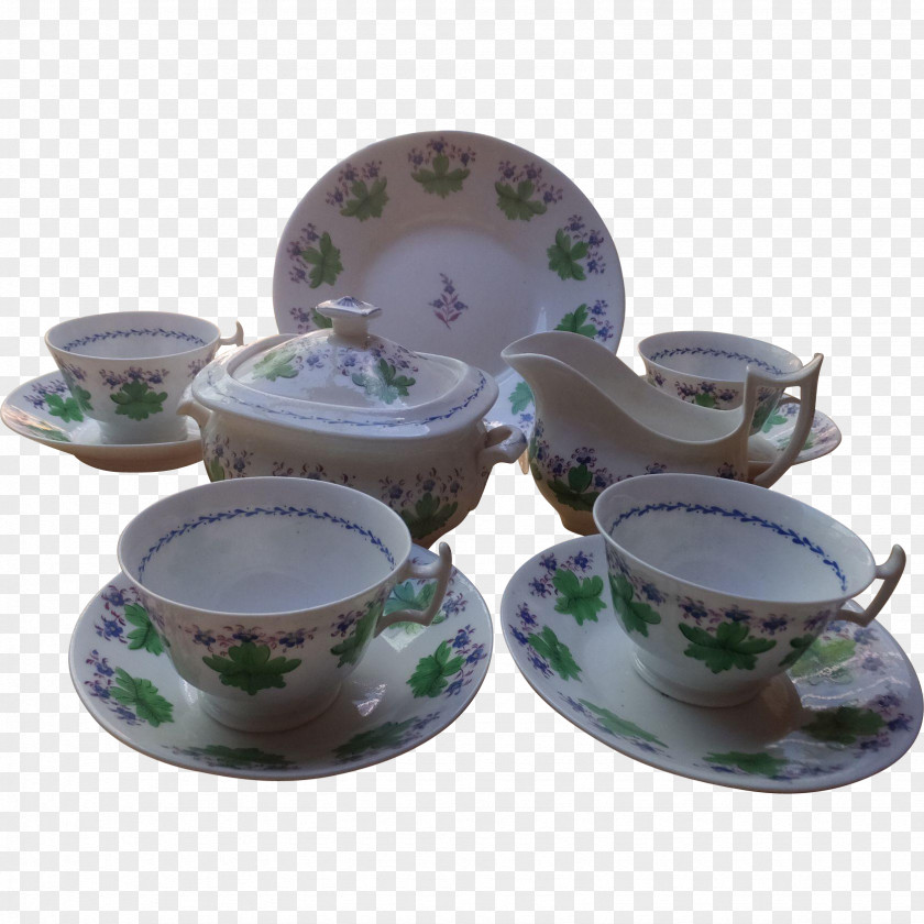Porcelain Coffee Cup Tea Set Saucer Pottery PNG