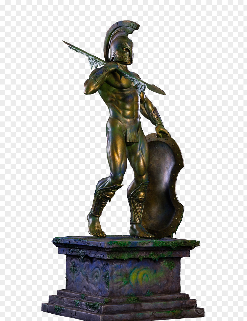 Atlantis Bronze Sculpture Statue Classical PNG