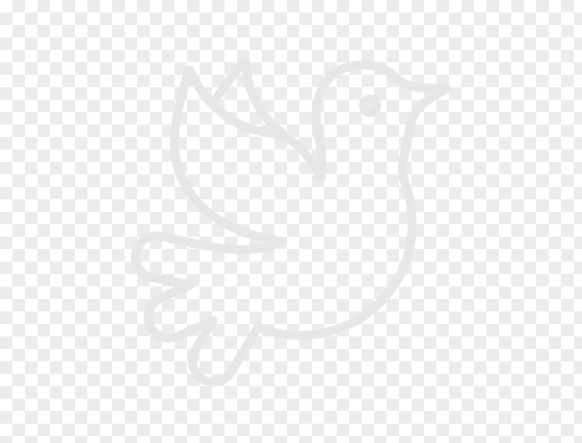 Bird Beak Logo White Desktop Wallpaper PNG