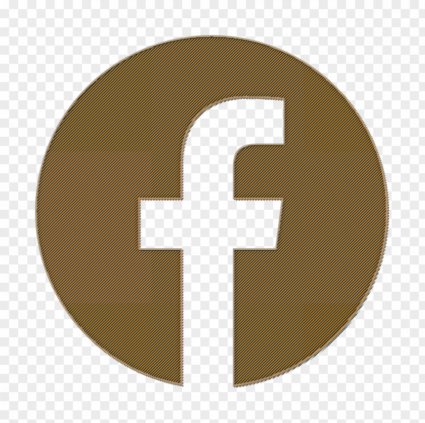 Sticker Beige Social Media Icon Facebook Pack PNG