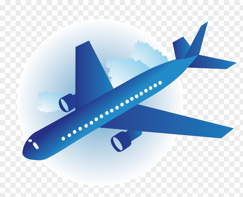 Vector Flying In The Blue Fine Cartoon Plane Airplane Aircraft Flight Air Transportation PNG