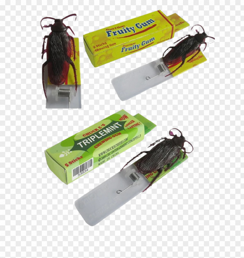 Fool's Day Prank Cockroach Chewing Gum Toy Shocking Joke PNG