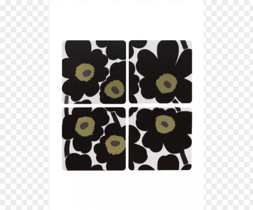 Kitchen Marimekko Coasters White Textile PNG