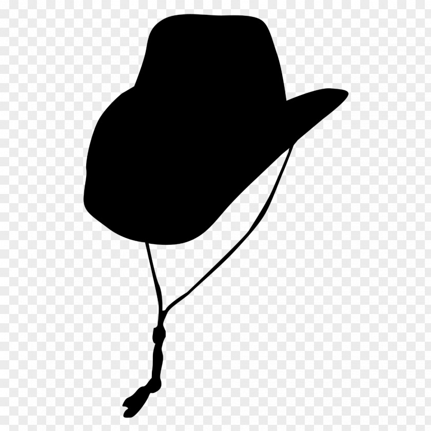 M Cowboy Hat Fedora Black & White PNG