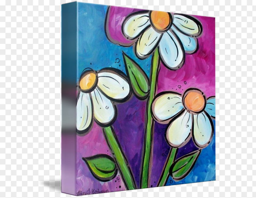 Painting Common Daisy Art Flower Imagekind PNG