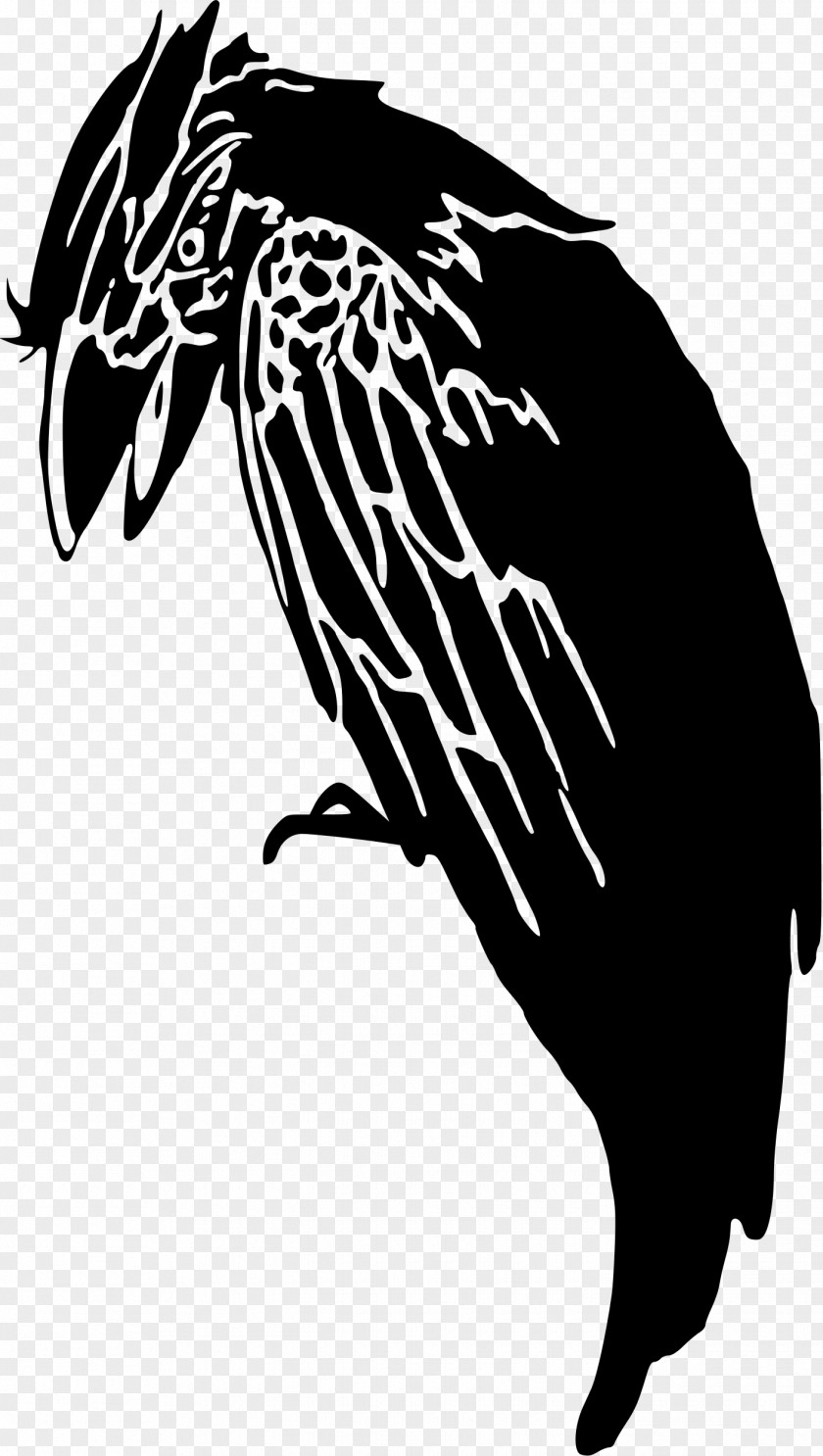 Silhouette Crow Clip Art PNG
