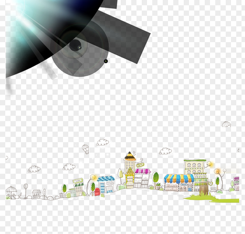 Cartoon City Drawing Building PNG