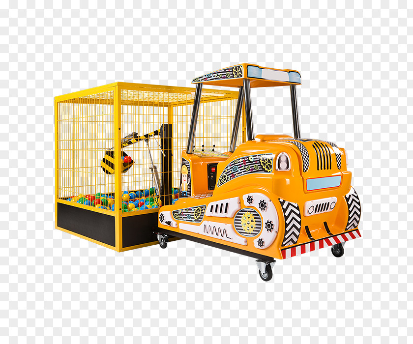 Excavator Kiddie Ride Machine Entertainment Bulldozer PNG