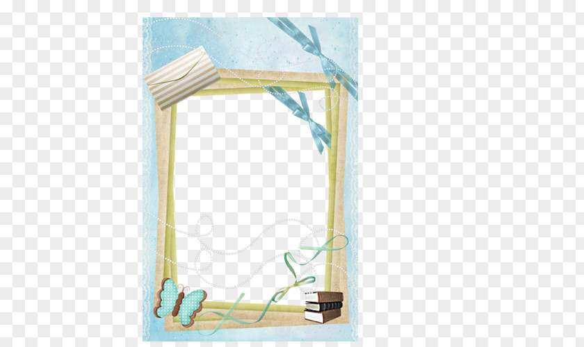 Fresh Blue Frame Picture Download PNG