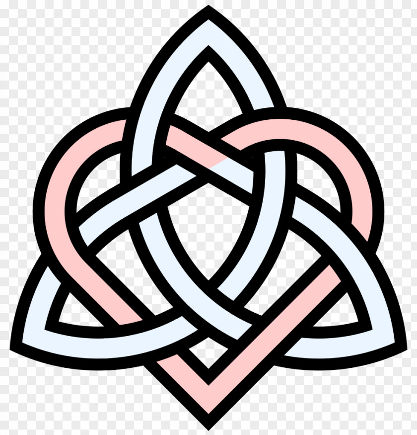 Heart Knot Cliparts Symbol Celtic Triquetra Sister PNG