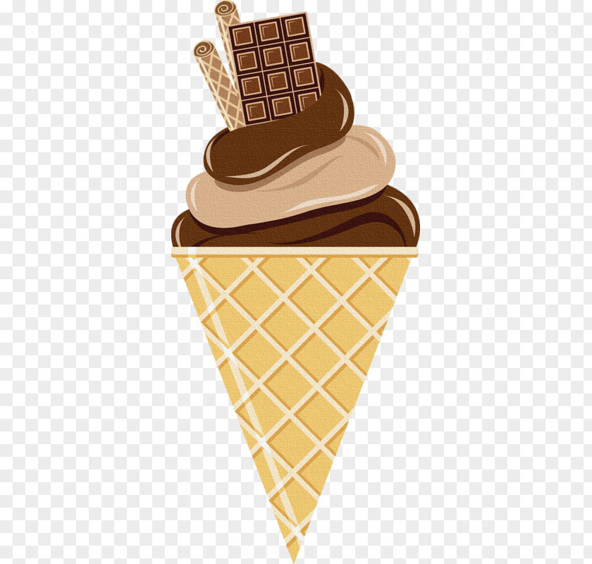 Ice Cream Cones Sundae Chocolate Pop PNG