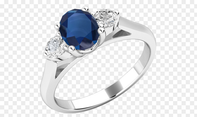 Ring Engagement Diamond Sapphire Cut PNG