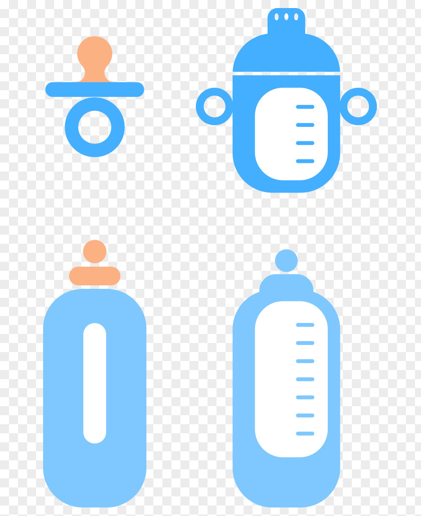 Vector Baby Supplies Bottle Logo Font PNG