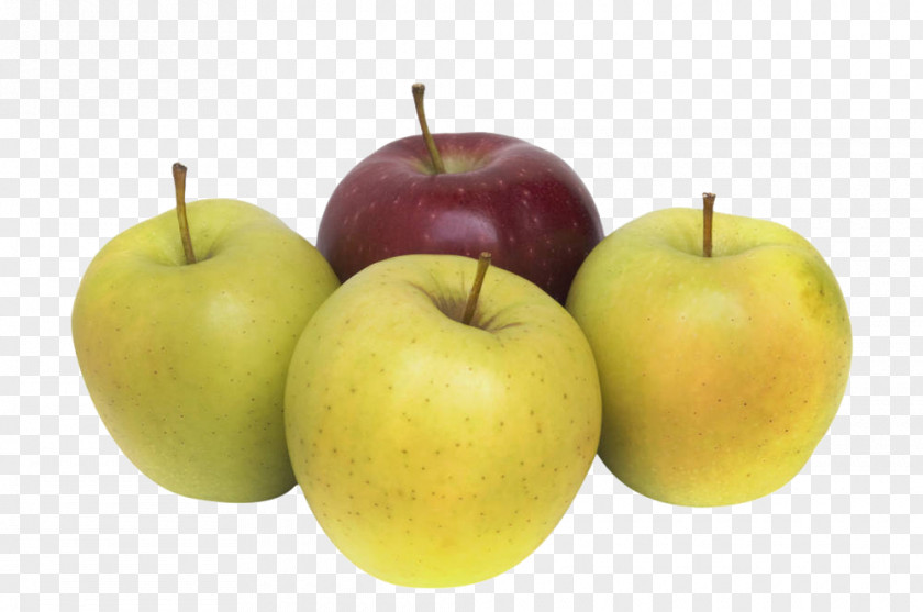 4 Apples One Red Apple Granny Smith Fruit PNG